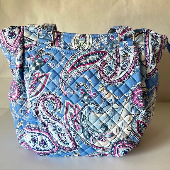 NEW Vera Bradley Disney Glenna Cinderella Paisley Satchel Handbag Shoulder Bag - Picture 4 of 12